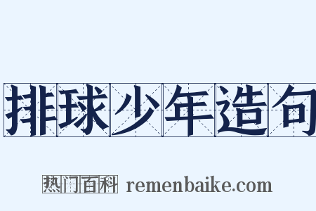 排球少年造句是什么意思的图片